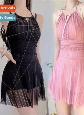 Pure desire wind paragraph swimsuit female one-piece conserv