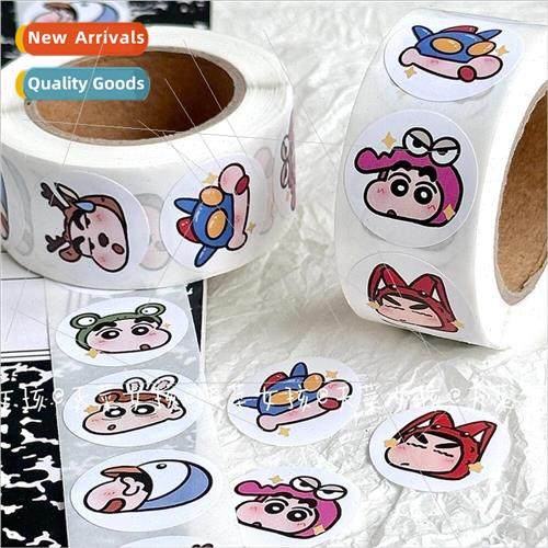 Japanese new crayon small new roll roll stickers handbook ma