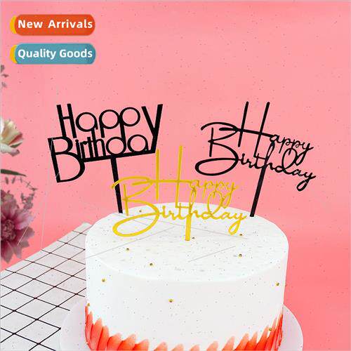 Birthday Cake Acrylic Inserts Happy Birthday Baking Cake Ins