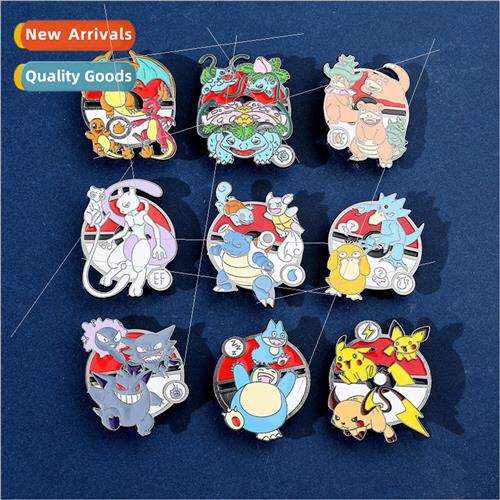 Cute cartoon Pokémon metal badge Pokémon Pokemon gift souv