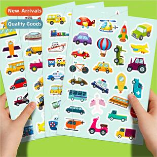 100 stickers all kinds of transportation carriers DIY cartoo