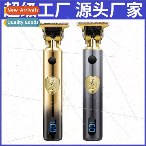 New hair clippers T9 LCD oil head electric push clippers rec