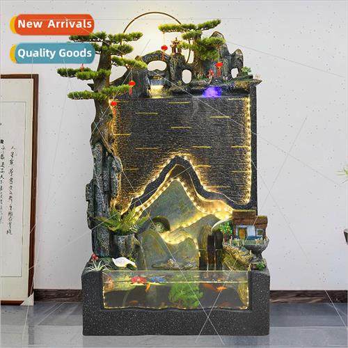 Chinese water curtain wall water screen wigwam fish tank cir