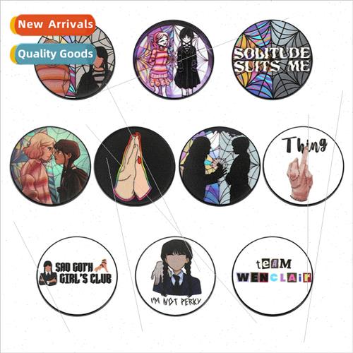 Wednesday Badge Wednesday The Adams Family Metal Brooch Jewe