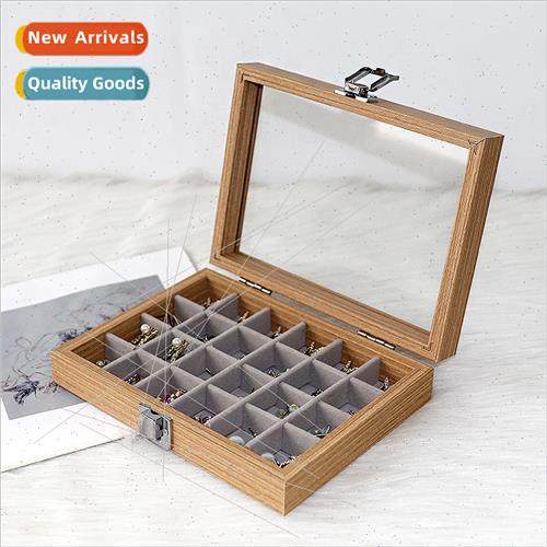 Wooden jewelry box desktop jewelry box accessories organizin