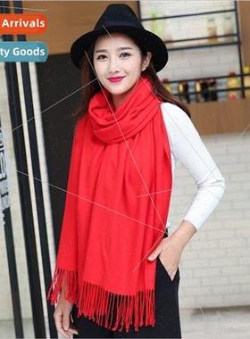 Scarf female winter Korean  of the students with long knitte