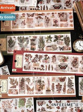 Yamano Plant Nen Washi Segment Tape ght Vintage Botanical Il