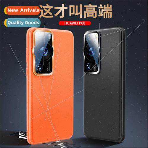适用 Huawei mate50pro vegan leather cell phone case P60pro a
