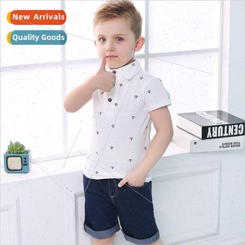 Hot  boys summer model suit casual fashion cotton polo shirt