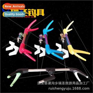 rod color holder Electroplated Fish head Fishing