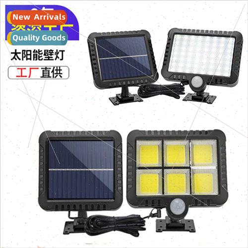 120 LED Solar Split Wall ght Outdoor Patio Body Sensor Wall