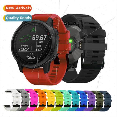 适用 Gamin fenix6S Quick Release Silicone Strap 20mm 14 Colo