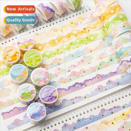 Clouds dream hot stamping washi tape handbook tape material