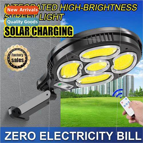 New 196LED Solar ght One-piece Body Sensor Outdoor Wall ght