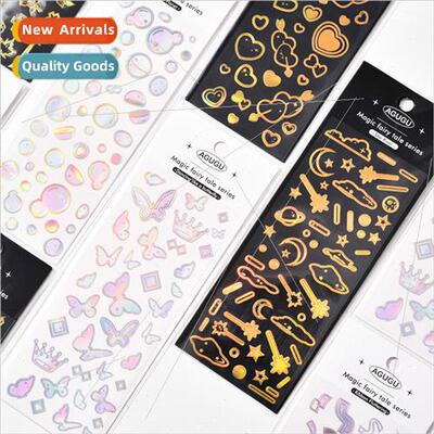 Laser magic fairy tale series of stickers Cute Guca plate DI