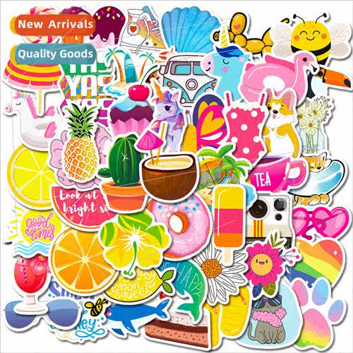 50 VSCO pink small fresh stickers personalized stickers litt