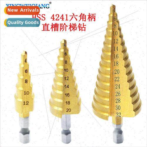 Hexagonal Shank  Flute Step Drill Pagoda Drill Step High Spe
