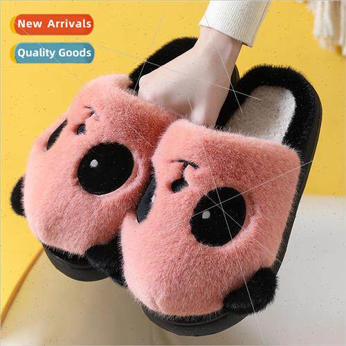 New cute panda cotton slippers ladies indoor home winter -sl