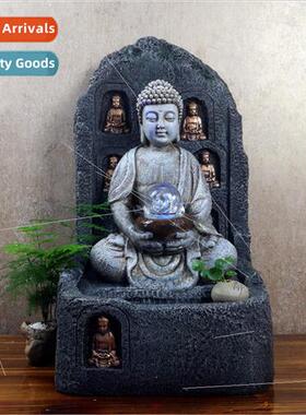 Buddha running water ornament fountain indoor water feature