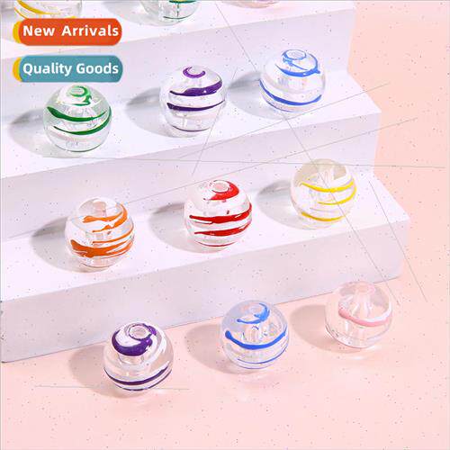 Japan and Korea acrylic transparent brushed colorful round b