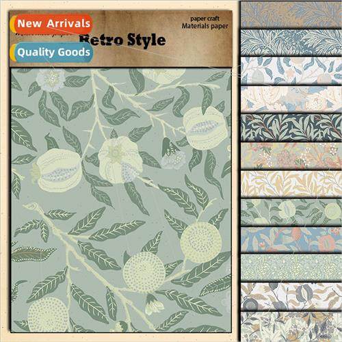 Foldable Material Paper 12 pcs William Morris  Box Decorativ