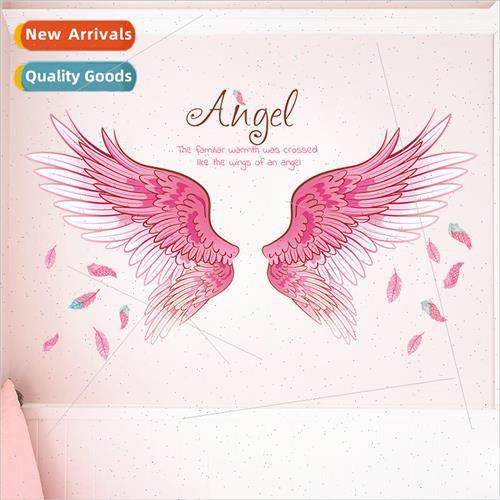 Angel wings stickers decoration small pattern room bedroom w