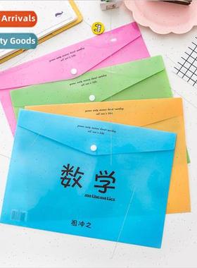 Textbook Edition Student Cute A4 Exam Papers File Bags Fresh