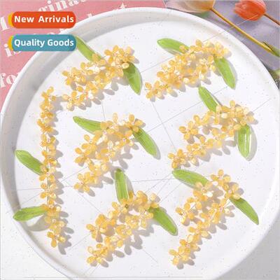 Early autumn ancient  fresh green leaves cinnamon flowers di