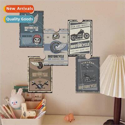 Vintage Moto 10 Warm Decorative Cards Wall Postcards Dorm Ro