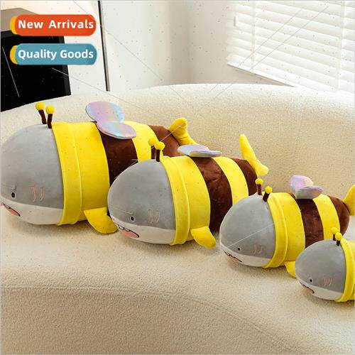 Shark sculpture bee plush toy 适用 girlfriend girlfriend car
