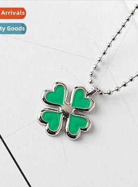 Anime  Tokyo Avengers Orange Hinata Necklace Clover Love Pen