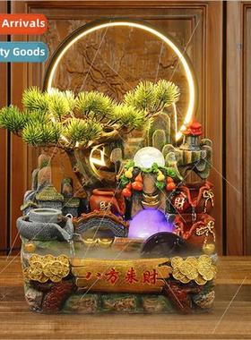 Creative desktop circulating water fish tank Chinese lucky b