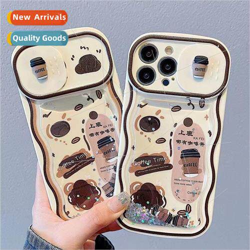 Commute Coffee IPhone15ProMax Push Window Quicksand Apple 14