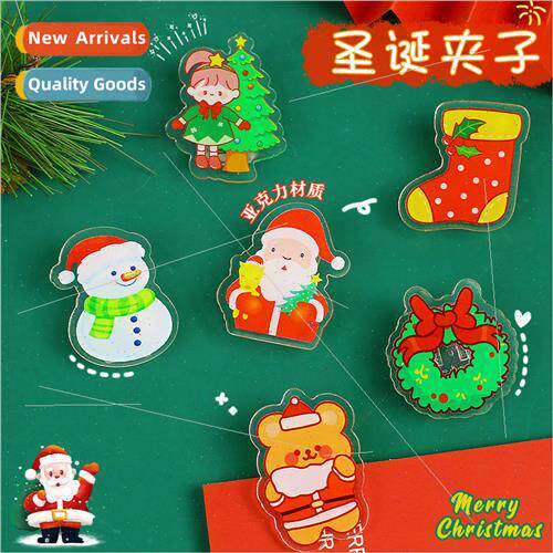 Creative Christmas pp note clips acrylic DIY clip test paper