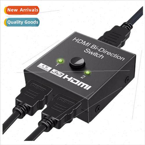 hdmi switcher 2 in 1 out 4k splitter hd computer audio/video