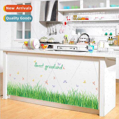 SK7090 green grass butterfly skirting bedroom entryway corne