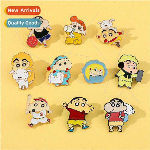 Cartoon animation characters around the crayon little new br