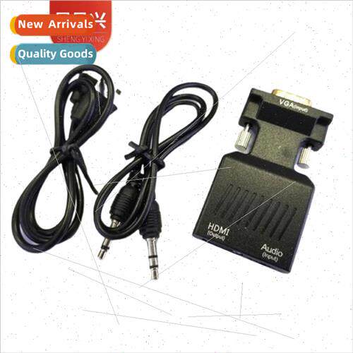 VGA to HDMI with audio with power converter desktop computer