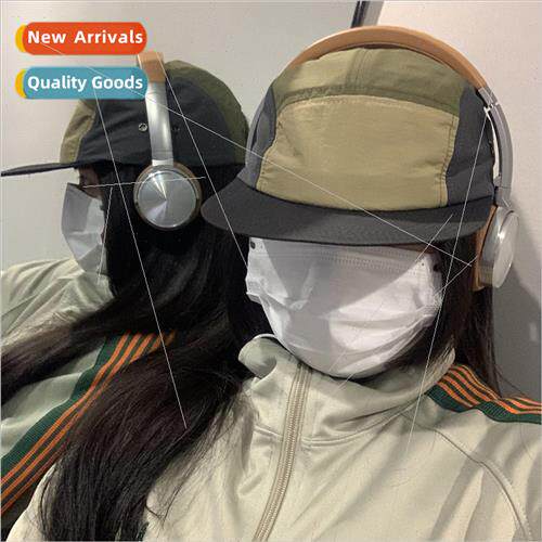 Japanese color blocking quick-drying baseball cap hip-hop fl