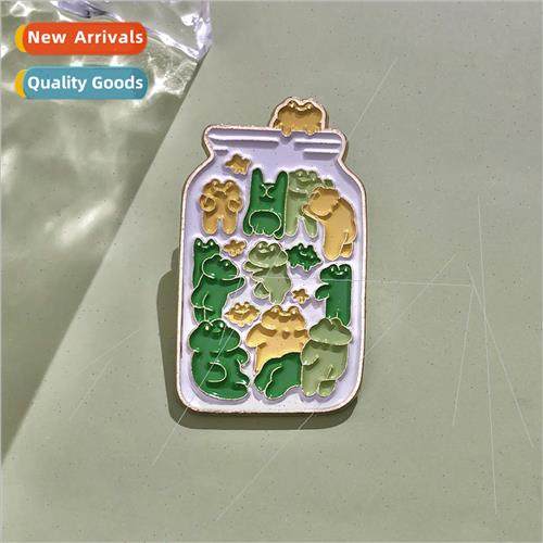 Summer green bottle frog shape niche design fashion clothing