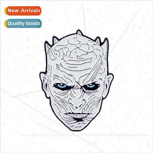 Night King avatar pin cartoon badge 夜王头像胸针卡通徽章