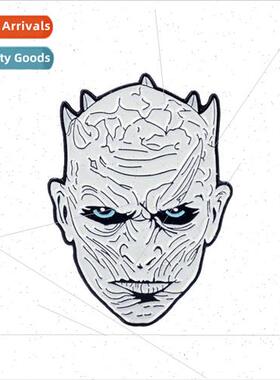 Night King avatar pin cartoon badge 夜王头像胸针卡通徽章