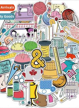 50 pcs hand sewing tools doodle stickers ipad cell phone tro