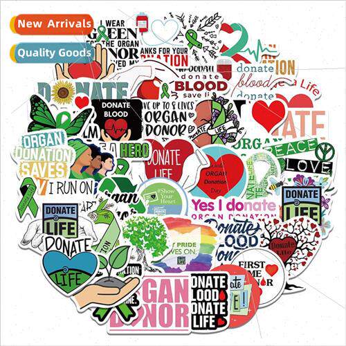 50 Donate fe Stickers DIY Mug Laptop ggage Waterproof Decora
