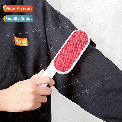 Multi-functional static hair removal brush dry cleaner cloth