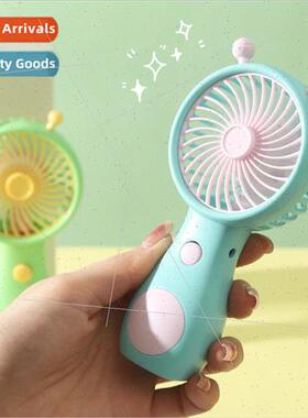 Cartoon cute handheld fan mini portable USB rechargeable mod