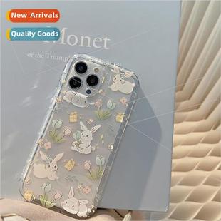 full 适用 ins rabbit screen flowers Transparent broken