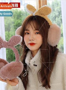 Winter Korean cold ear muffs Ms. cute hair band ear muffs ea