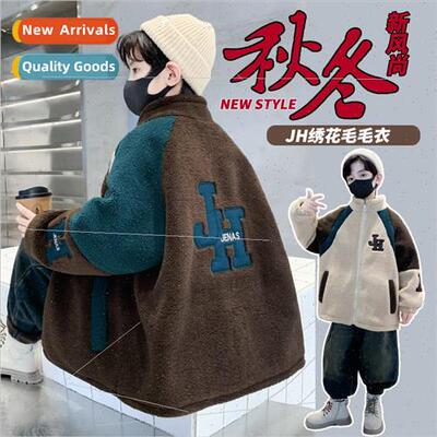 Childrens wear boys winter padded thickened jacket autumn an