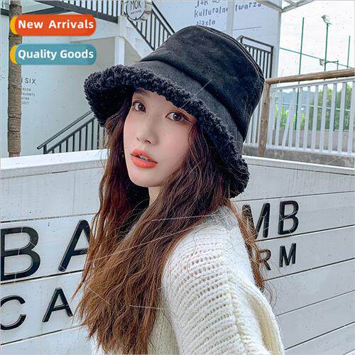 Autumn and winter suede cap children Korea versatile fisherm